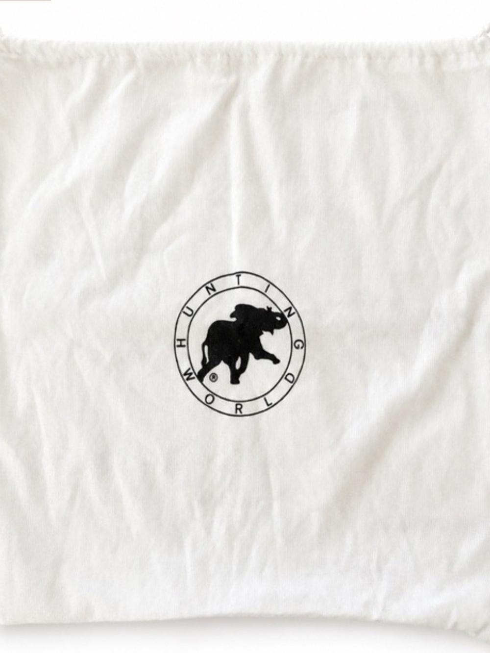 Hunting World White Drawstring Dust Bag Like New
